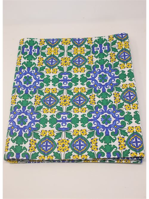 Tovaglia 12 posti con decoro di maioliche Capri Me | TOMAIO7VERDE